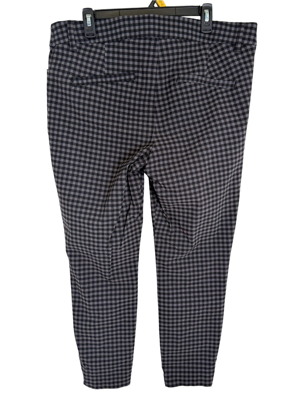 3/$20 Maurices Black and Gray Gingham Slim Pull-On Ankle Pants - Picture 2 of 4